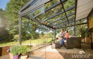 conservatory awnings garden couple