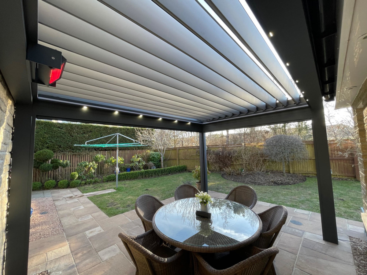 Lanai Iris With Automated Blinds Aberdeen Glass Rooms Verandas Canopies Awnings 3226